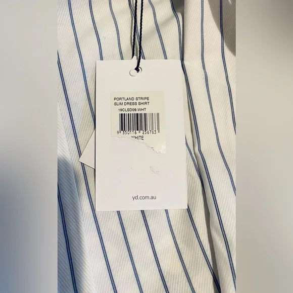 YD - Portland stripe slim dress shirt - Brand new / size Large - Picture 5 of 8